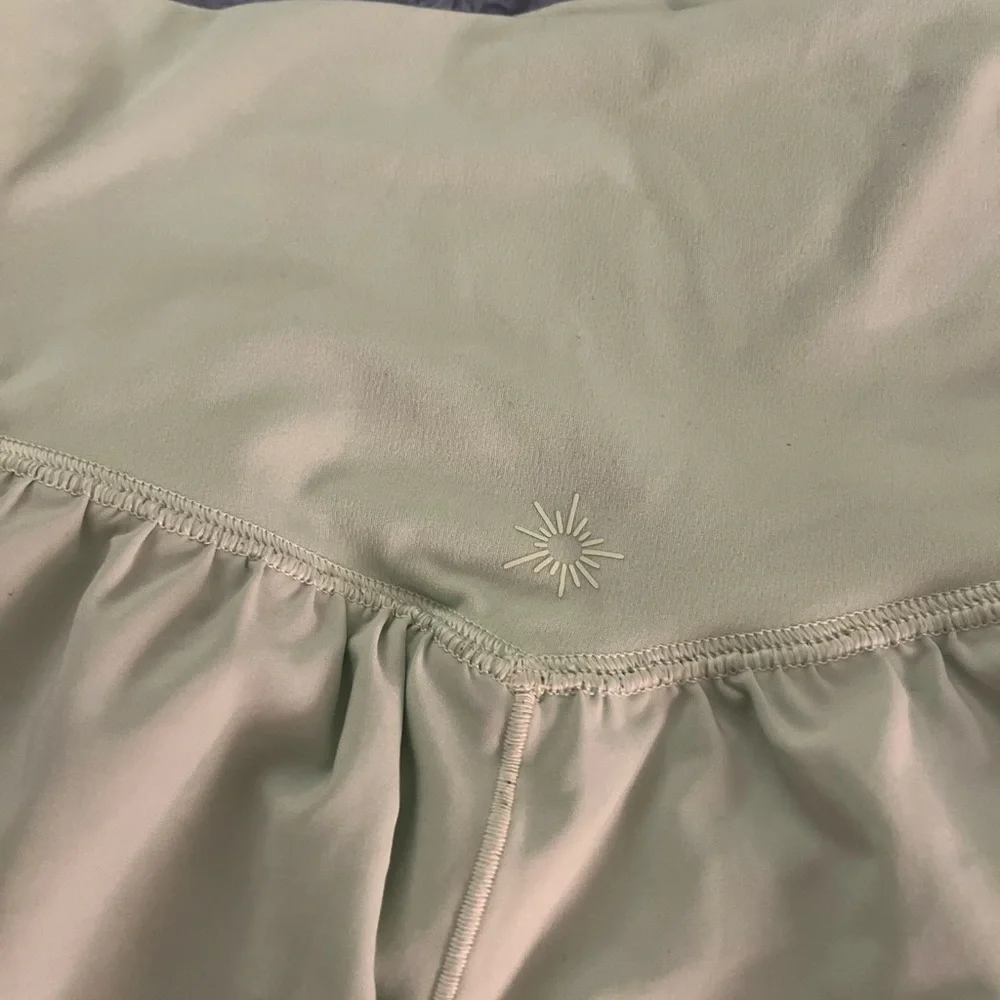 Aerie Lime Green Ruffled Skort size medium